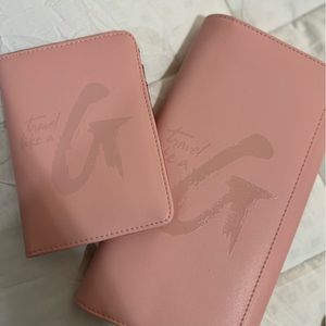 Light Pink Travel Wallet and Passport Cover